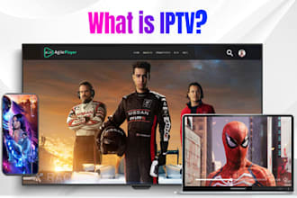 develop modern iptv app with xtream codes support, epg and admin panel