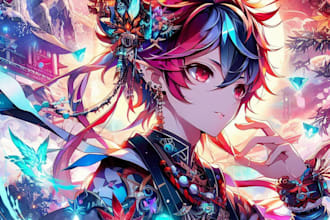 draw any anime, manga, cartoon, game avatar portrait