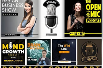do podcast cover art, podcast artwork, podcast cover and podcast logo design