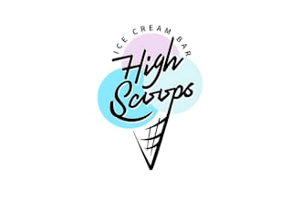 do creative ice cream, chocolate, bakery, dessert, cake business logo design