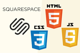 add custom html, CSS and js code to squarespace website