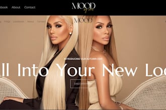 design hair extension shopify store hair extension website hair extensions