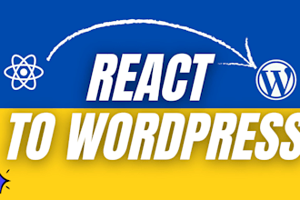 convert react or any website to wordpress