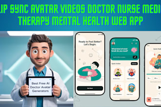 create ai talking avatar videos for doctor nurse therapy mental health web apps
