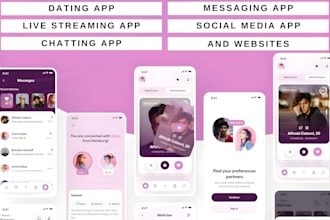 build dating app, dating website, live streaming app, tinder, bumble