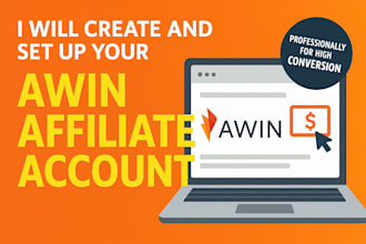 create and set up your awin cj affiliate impact affiliate account only