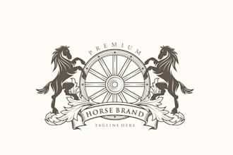 create exclusive and marvelous horse logo design