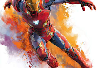 superhero character for comics