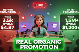 promote your youtube live stream to targeted audience to increase live stream