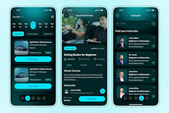 develop driving school app, driving instructor app, school management app