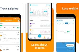 develop calories tracker app, weight loss app, well being app, fitness app