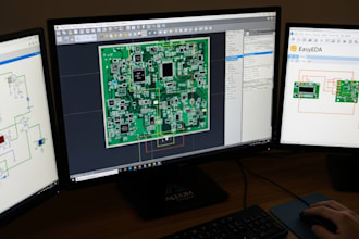design schematics pcb design, pcb board layout, rf pcb in altium eagle easyeda