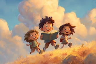draw amazing christmas children book and cover illustrations