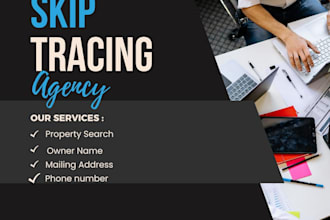 do provide for skip tracing and data entery