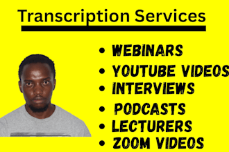 transcribe audio video interviews podcast transcripts
