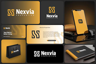 design a business minimalist logo, branding kit and brand identity guidelines