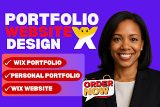 design a professional and stunning wix portfolio website
