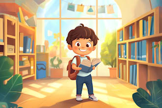 draw amazing 3d children book illustration