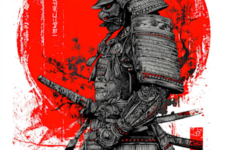 japanese t shirt illustration and t shirt design