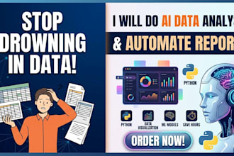 do ai data analysis and build automated reports and dashboard in python