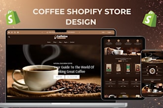 build branded coffee shopify store tea store matcha store coffee website
