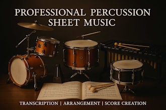 transcribe and arrange percussion sheet music with precision and clarity