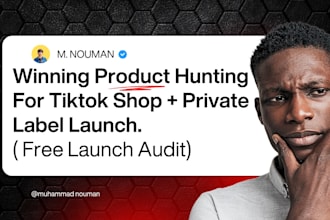 setup tiktok shop and hunt private label winning products