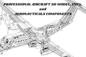 design professional aircraft 3d models, uavs, and aeronautical components