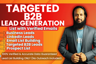 build a verified b2b lead generation and targeted email list