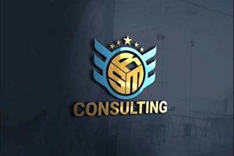 make outstanding notary, accounting, consultancy, business logo