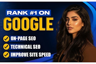 on page SEO, and website optimization for google ranking