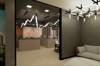 redesign 3d interior,commercial building,full basement design,en suite bedroom