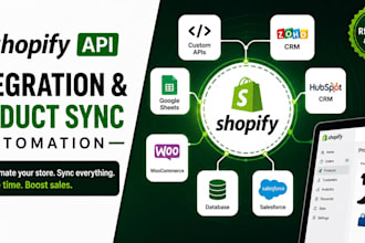build shopify API integration and product sync automation