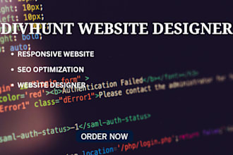 build and design a professional website with divhunt