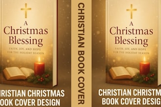 design christmas book cover bible themed faith based or religious book cover