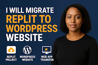 migrate replit to wordpress website replit project web app transfer