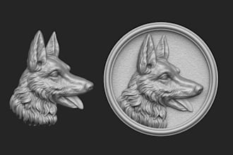 sculpt 3d bas relief,cnc engraving,coin model,3d medallion,stl for 3d printing