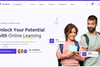 design wix lms website coaching site online course site program launch website