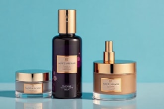 design luxury cosmetic product packaging and label design