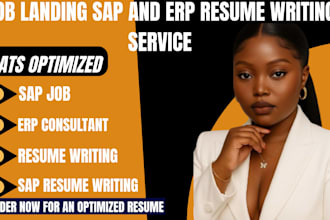 craft a professional ats optimized resume for sap erp and sap support roles