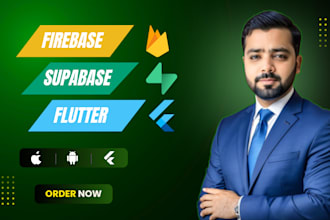develop flutter app with firebase or supabase