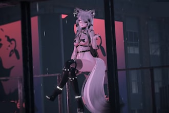 create and rig custom gmod 3d character, sfm model, vrchat furry avatar tf2