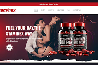 build supplement website nutraceutical website peptide website peptide store