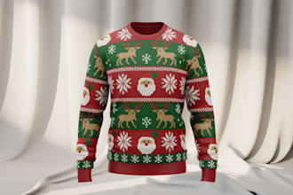 design your custom ugly christmas sweater
