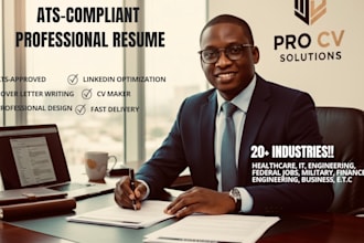 do your ats resume, cover letter, federal resume, and be your cv maker