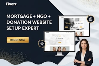 design a professional mortgage, ngo, charity, and donation website