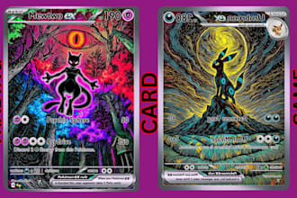 create custom trading card, pro card, sport card, and card template