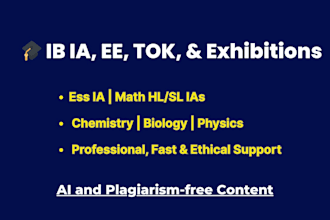 professionally enhance your ib extended essay, ia, and ess projects