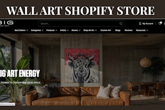 design wall art shopify store wall art website print on demand website