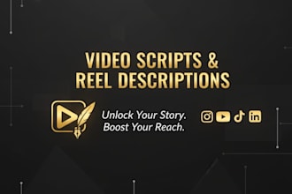 create high quality video script for social media